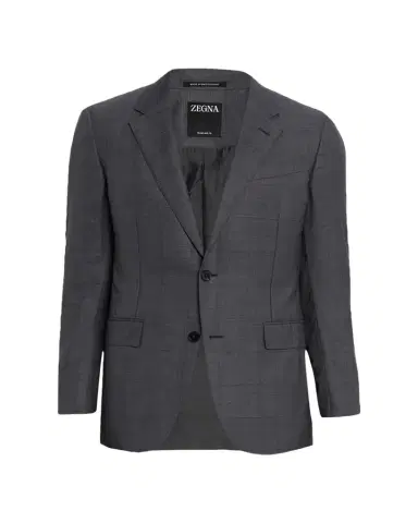 Zegna Men's Tonal Plaid 15milmil15 Wool Suit | Thumbnail 1 Zegna Men's Tonal Plaid 15milmil15 Wool Suit | Thumbnail 1