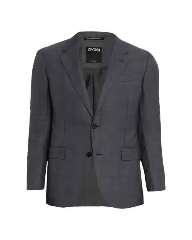ZEGNA Men's Tonal Plaid 15milmil15 Wool Suit