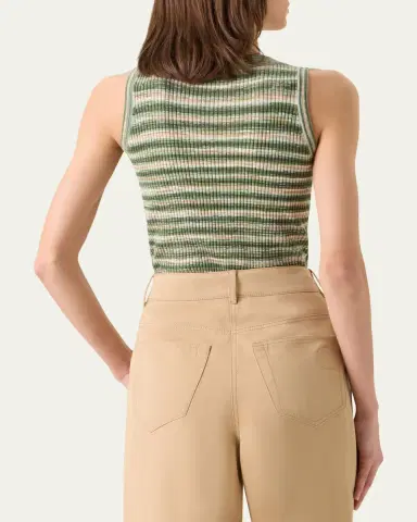 Akris punto Scoop-Neck Space Dye Merino Wool Rib Tank Top | Thumbnail 3 Akris punto Scoop-Neck Space Dye Merino Wool Rib Tank Top | Thumbnail 3