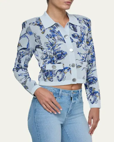 L'Agence Western Toile Osiris Jacquard Cardigan | Thumbnail 4 L'Agence Western Toile Osiris Jacquard Cardigan | Thumbnail 4