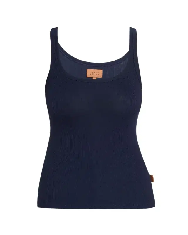 Scoop-Neck Rib Undershirt