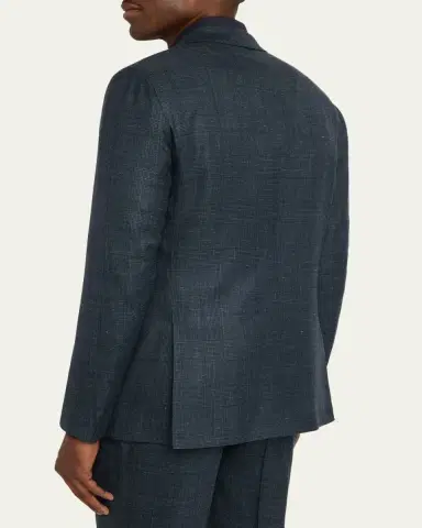 Kiton Men's Tonal Plaid Cashmere Two-Piece Suit | Thumbnail 5