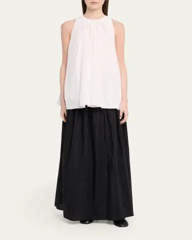 Loulou de Saison Naya A-Line Gathered Skirt | Thumbnail 2