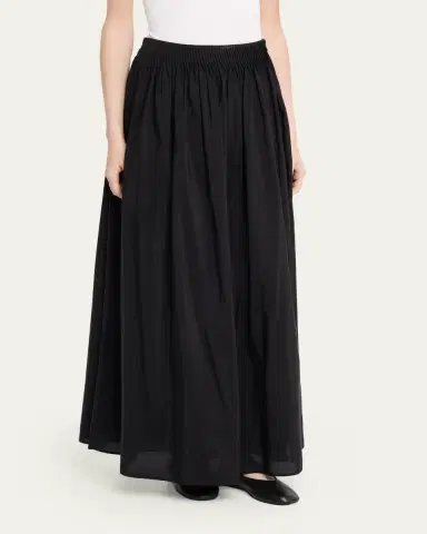 Loulou de Saison Naya A-Line Gathered Skirt | Thumbnail 4