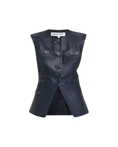 Veronica Beard Tamara Leather Vest | Thumbnail 1 Veronica Beard Tamara Leather Vest | Thumbnail 1