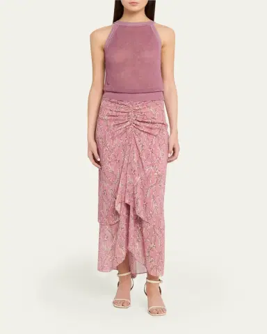 Veronica Beard Sira Floral Chiffon Skirt | Thumbnail 2 Veronica Beard Sira Floral Chiffon Skirt | Thumbnail 2