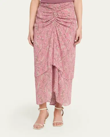 Veronica Beard Sira Floral Chiffon Skirt | Thumbnail 4 Veronica Beard Sira Floral Chiffon Skirt | Thumbnail 4