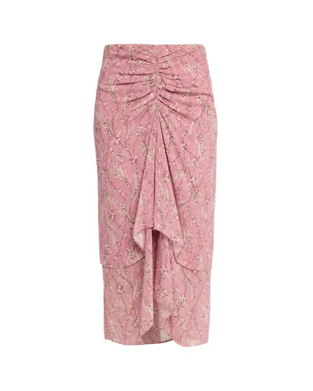 Veronica Beard Sira Floral Chiffon Skirt