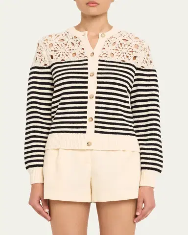 Frame The Coastal Stripe Cardigan | Thumbnail 4