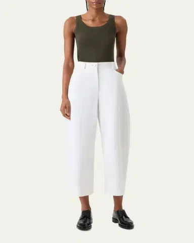 Akris punto Cotton Rib Scoop-Neck Tank Top | Thumbnail 2 Akris punto Cotton Rib Scoop-Neck Tank Top | Thumbnail 2