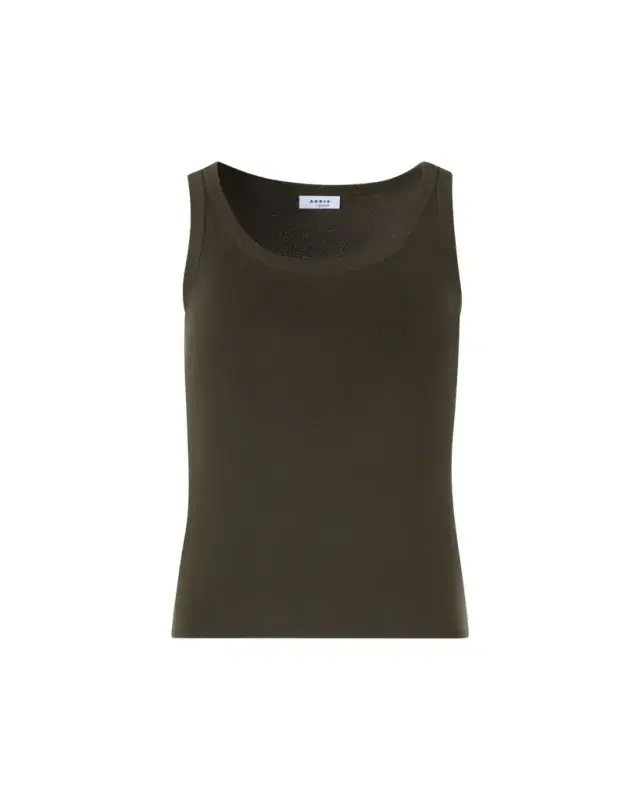 Akris punto Cotton Rib Scoop-Neck Tank Top