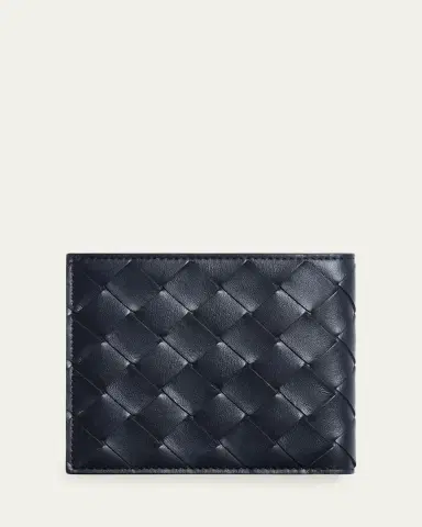 Bottega Veneta Men's Intrecciato Leather Colorblock Bifold Wallet | Thumbnail 3 Bottega Veneta Men's Intrecciato Leather Colorblock Bifold Wallet | Thumbnail 3