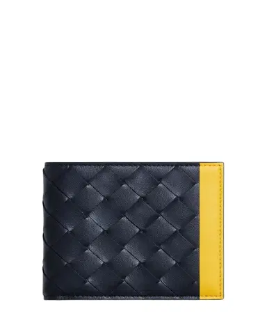 Bottega Veneta Men's Intrecciato Leather Colorblock Bifold Wallet | Thumbnail 1 Bottega Veneta Men's Intrecciato Leather Colorblock Bifold Wallet | Thumbnail 1