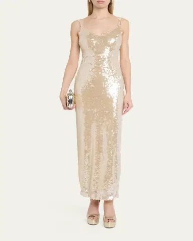 L'Agence Karma Sequined Maxi Dress | Thumbnail 2 L'Agence Karma Sequined Maxi Dress | Thumbnail 2