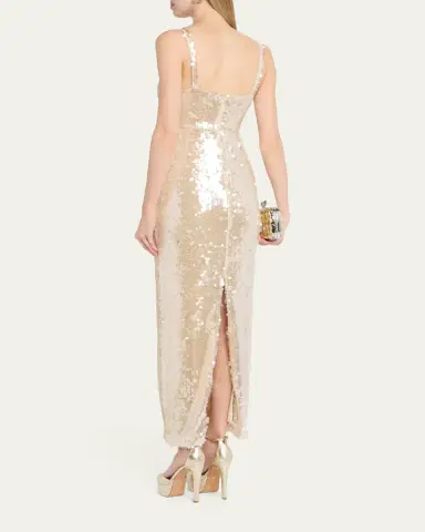 L'Agence Karma Sequined Maxi Dress | Thumbnail 3 L'Agence Karma Sequined Maxi Dress | Thumbnail 3
