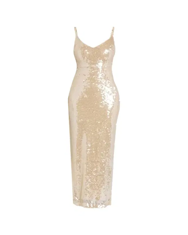 L'Agence Karma Sequined Maxi Dress
