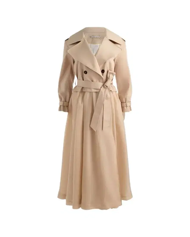 ALICE + OLIVIA Nevada Double-Breasted Trench Coat