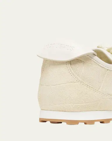 Jacquemus Les Tennis Croc-Embossed Suede Sneakers | Thumbnail 4