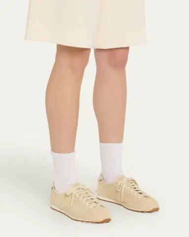 Jacquemus Les Tennis Croc-Embossed Suede Sneakers | Thumbnail 6