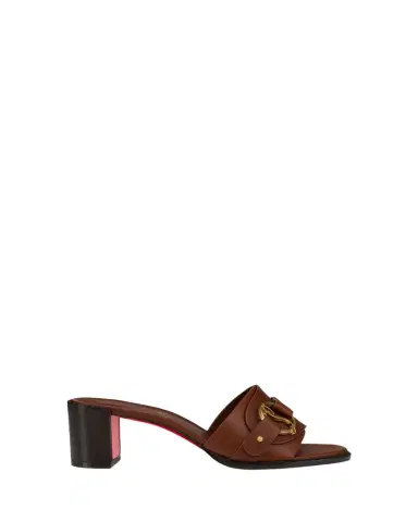 Christian Louboutin 55mm Her in Roma Leather Mules | Thumbnail 1