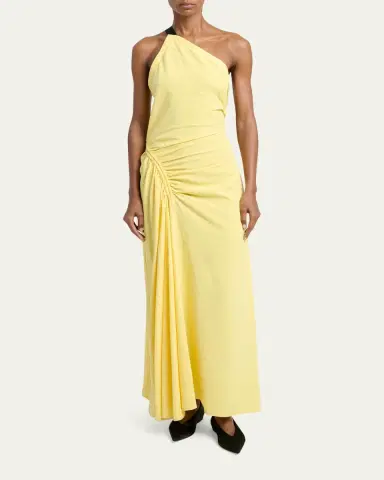Proenza Schouler Sirena Ruched One-Shoulder Dress | Thumbnail 2
