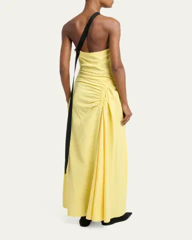 Proenza Schouler Sirena Ruched One-Shoulder Dress | Thumbnail 3