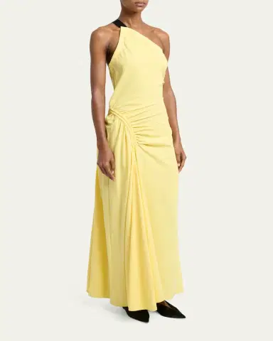 Proenza Schouler Sirena Ruched One-Shoulder Dress | Thumbnail 4