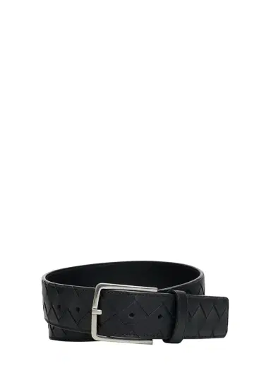 Bottega Veneta Men's Maxi-Intrecciato Leather Belt | Thumbnail 3