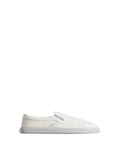 Bottega Veneta Men's Serena Intrecciato Leather Slip-On Sneakers | Thumbnail 1