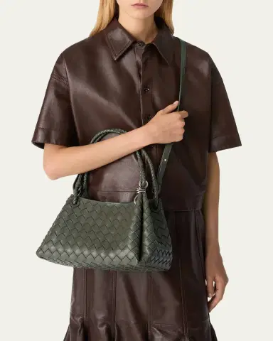 Bottega Veneta Parachute Medium Nappa Leather Shoulder Bag | Thumbnail 2 Bottega Veneta Parachute Medium Nappa Leather Shoulder Bag | Thumbnail 2