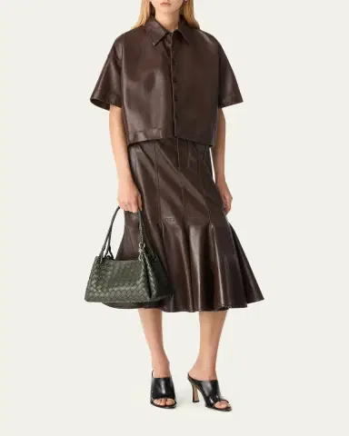 Bottega Veneta Parachute Medium Nappa Leather Shoulder Bag | Thumbnail 4 Bottega Veneta Parachute Medium Nappa Leather Shoulder Bag | Thumbnail 4