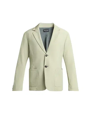 Giorgio Armani Men's Seersucker Patch-Pocket Blazer | Thumbnail 1 Giorgio Armani Men's Seersucker Patch-Pocket Blazer | Thumbnail 1