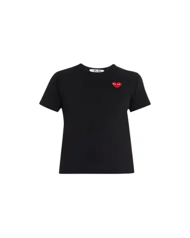 CDG Play Heart Logo Short-Sleeve Cotton T-Shirt | Thumbnail 1