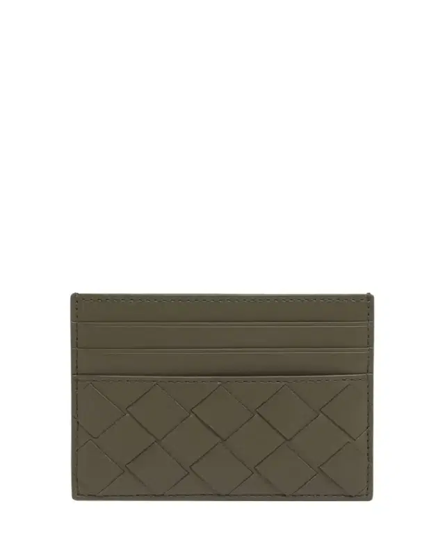 Bottega Veneta Men's Intrecciato 15 Leather Card Holder