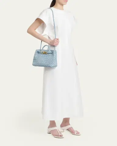 Bottega Veneta Andiamo Suede Top-Handle Bag | Thumbnail 14
