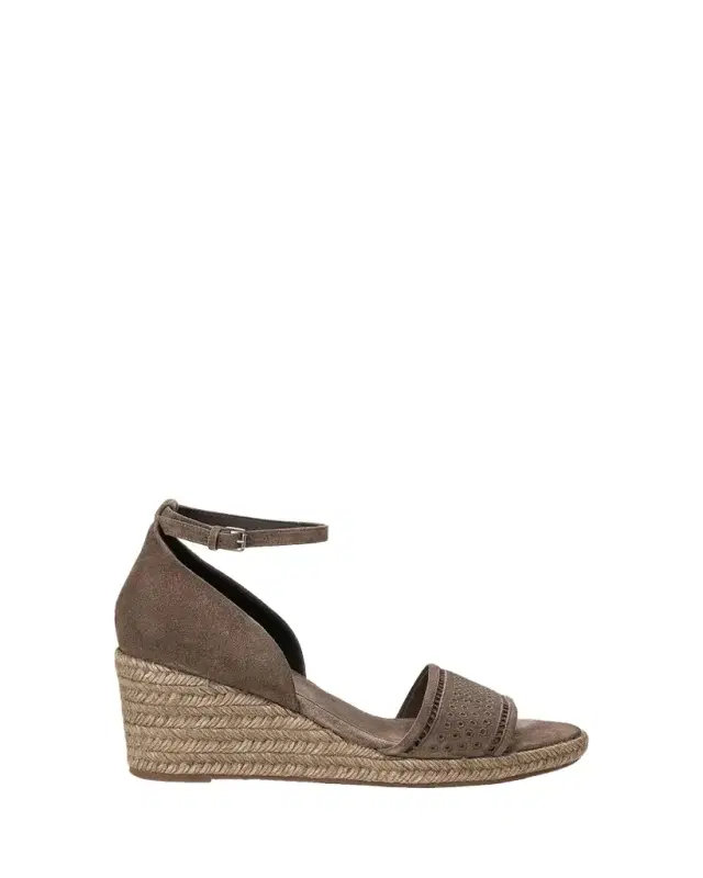 Brunello Cucinelli Suede Espadrille Wedge Sandals