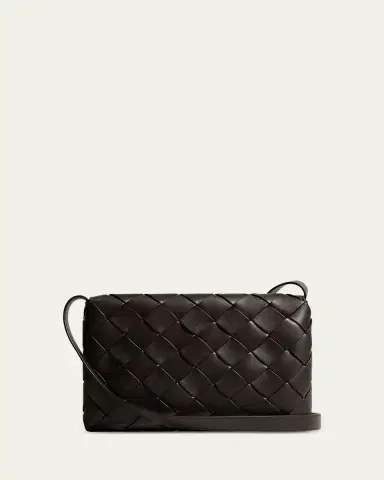 Bottega Veneta Men's Diago Large Intreccio Leather Messenger Bag | Thumbnail 3 Bottega Veneta Men's Diago Large Intreccio Leather Messenger Bag | Thumbnail 3