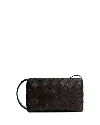 Bottega Veneta Men's Diago Large Intreccio Leather Messenger Bag | Thumbnail 1 Bottega Veneta Men's Diago Large Intreccio Leather Messenger Bag | Thumbnail 1