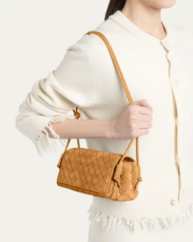 Bottega Veneta Smooth Suede Crossbody Bag | Thumbnail 11