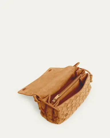 Bottega Veneta Smooth Suede Crossbody Bag | Thumbnail 13
