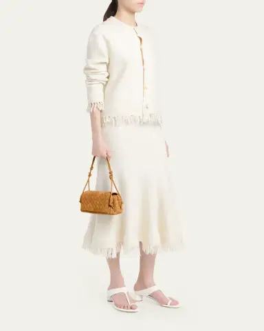 Bottega Veneta Smooth Suede Crossbody Bag | Thumbnail 14
