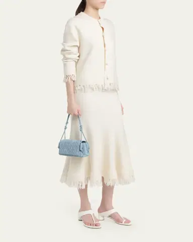 Bottega Veneta Smooth Suede Crossbody Bag | Thumbnail 5