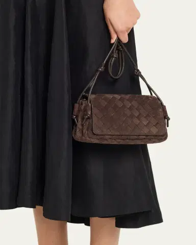 Bottega Veneta Smooth Suede Crossbody Bag | Thumbnail 6