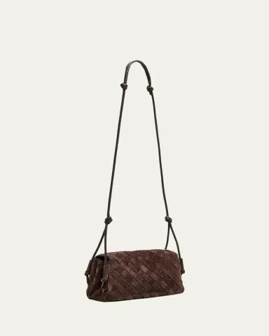 Bottega Veneta Smooth Suede Crossbody Bag | Thumbnail 7
