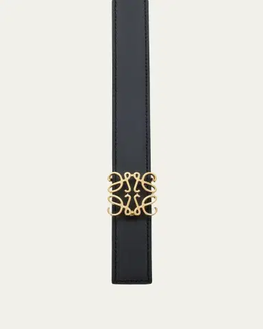 Loewe Anagram Reversible Grained Leather Belt | Thumbnail 4