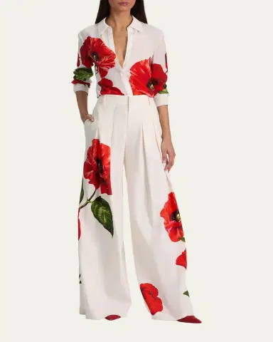 Alice + Olivia Blaire High-Rise Pleated Trousers | Thumbnail 2 Alice + Olivia Blaire High-Rise Pleated Trousers | Thumbnail 2