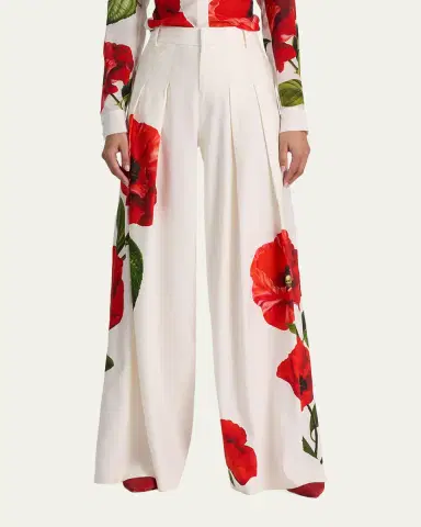 Alice + Olivia Blaire High-Rise Pleated Trousers | Thumbnail 4 Alice + Olivia Blaire High-Rise Pleated Trousers | Thumbnail 4
