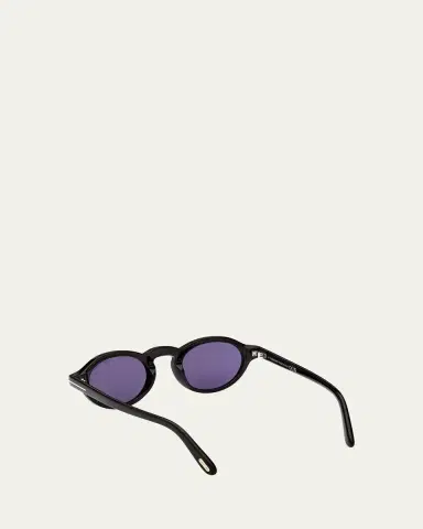 Tom Ford Men's Aristotele-02 Acetate Round Sunglasses | Thumbnail 2 Tom Ford Men's Aristotele-02 Acetate Round Sunglasses | Thumbnail 2