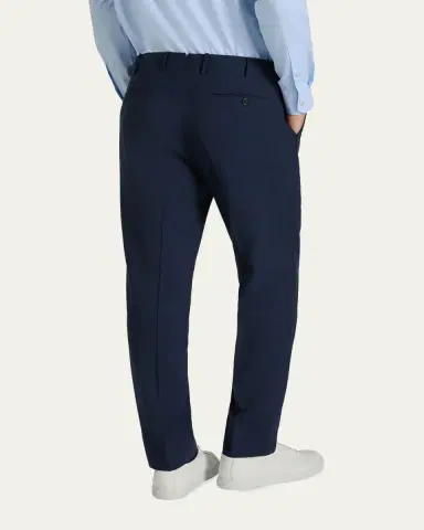 Incotex Men's Wool, Silk and Linen Slim Trousers | Thumbnail 2