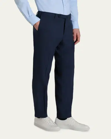 Incotex Men's Wool, Silk and Linen Slim Trousers | Thumbnail 3